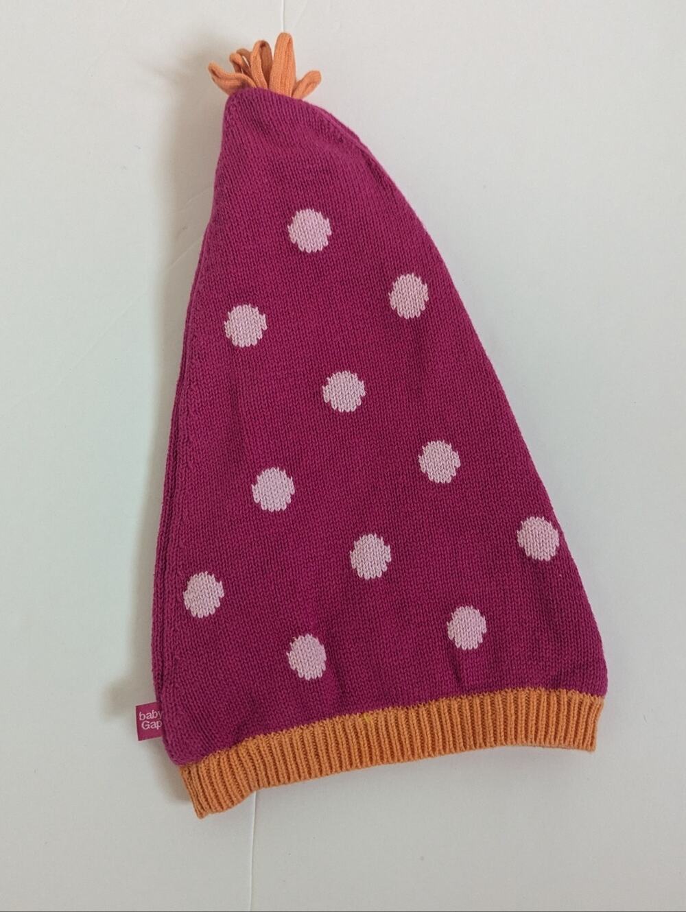 Baby Gap Hat 6-12m Girls Pink Polka Dot